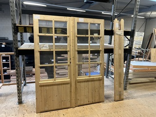 Vuren dubbel deurkozijn Hillhout